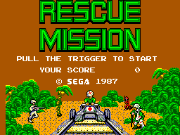 Rescue Mission (USA, Europe) Title Screen